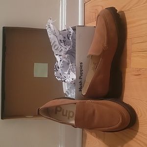 Hush Puppies Lucy Suede Loafer - Dark Chestnut 8